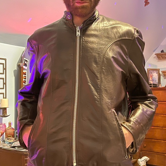Schott NYC Other - Schott Brown Leather Jacket Men's 42